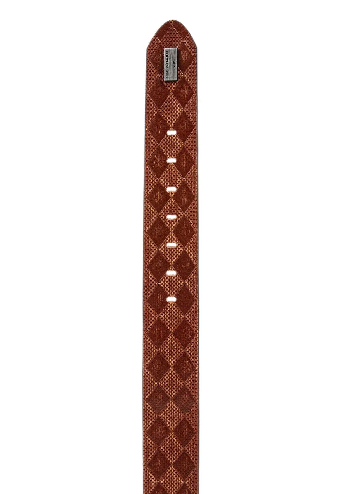 Cipo & Baxx Herren Leder Gürtel CG186 tabakbraun