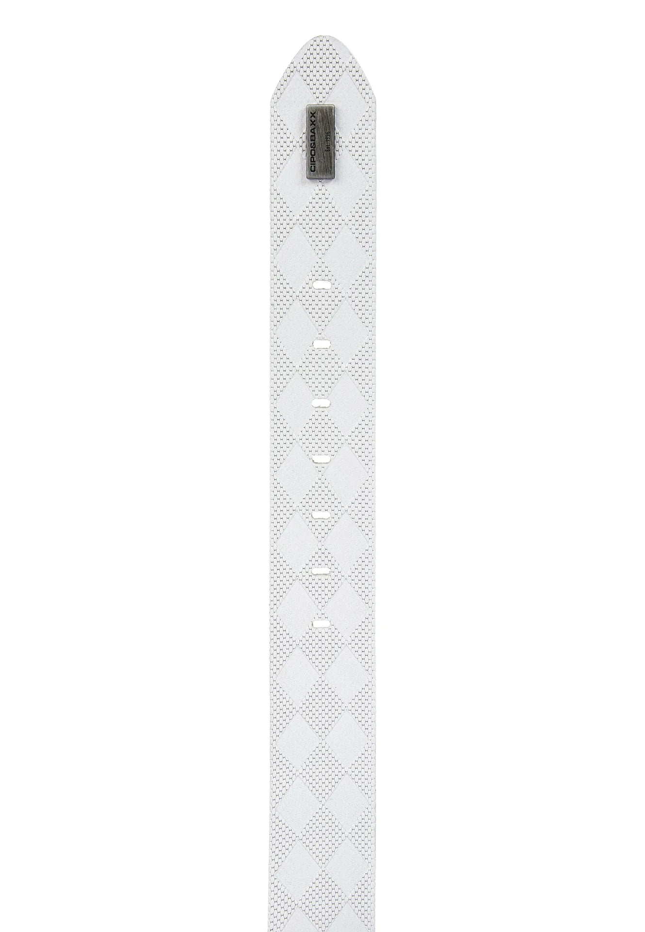 Cipo & Baxx Herren Leder Gürtel CG186 weiss