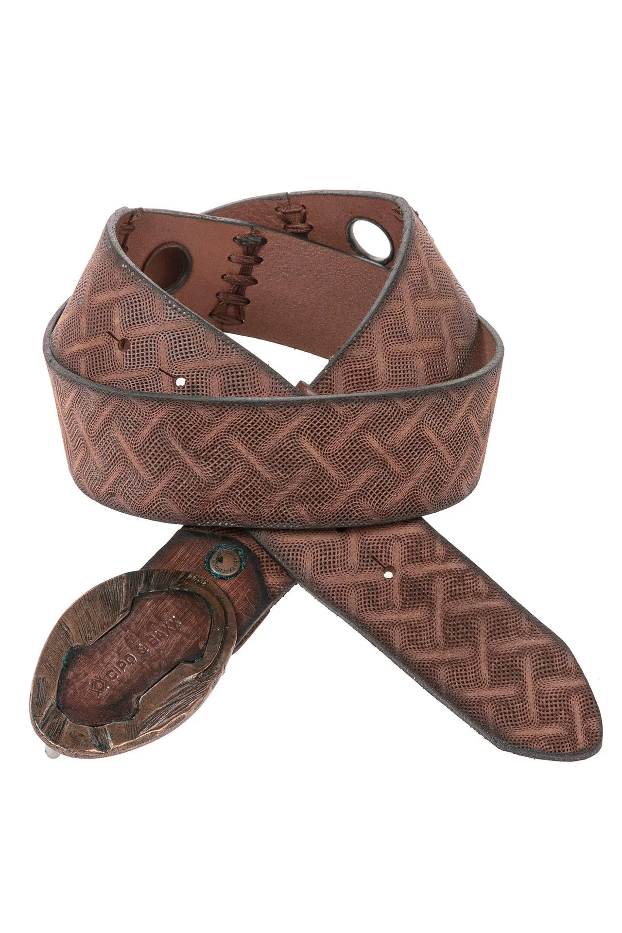 Cipo & Baxx Herren Leder Gürtel CG157 braun