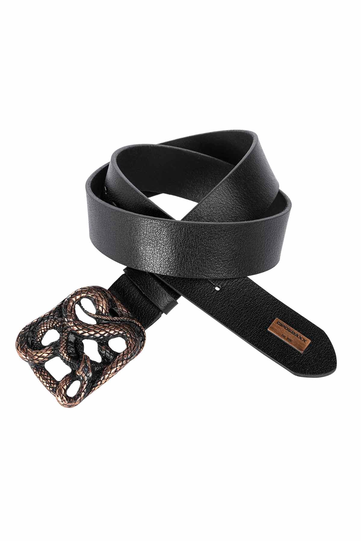 Cipo & Baxx Herren Leder Gürtel CG173 black