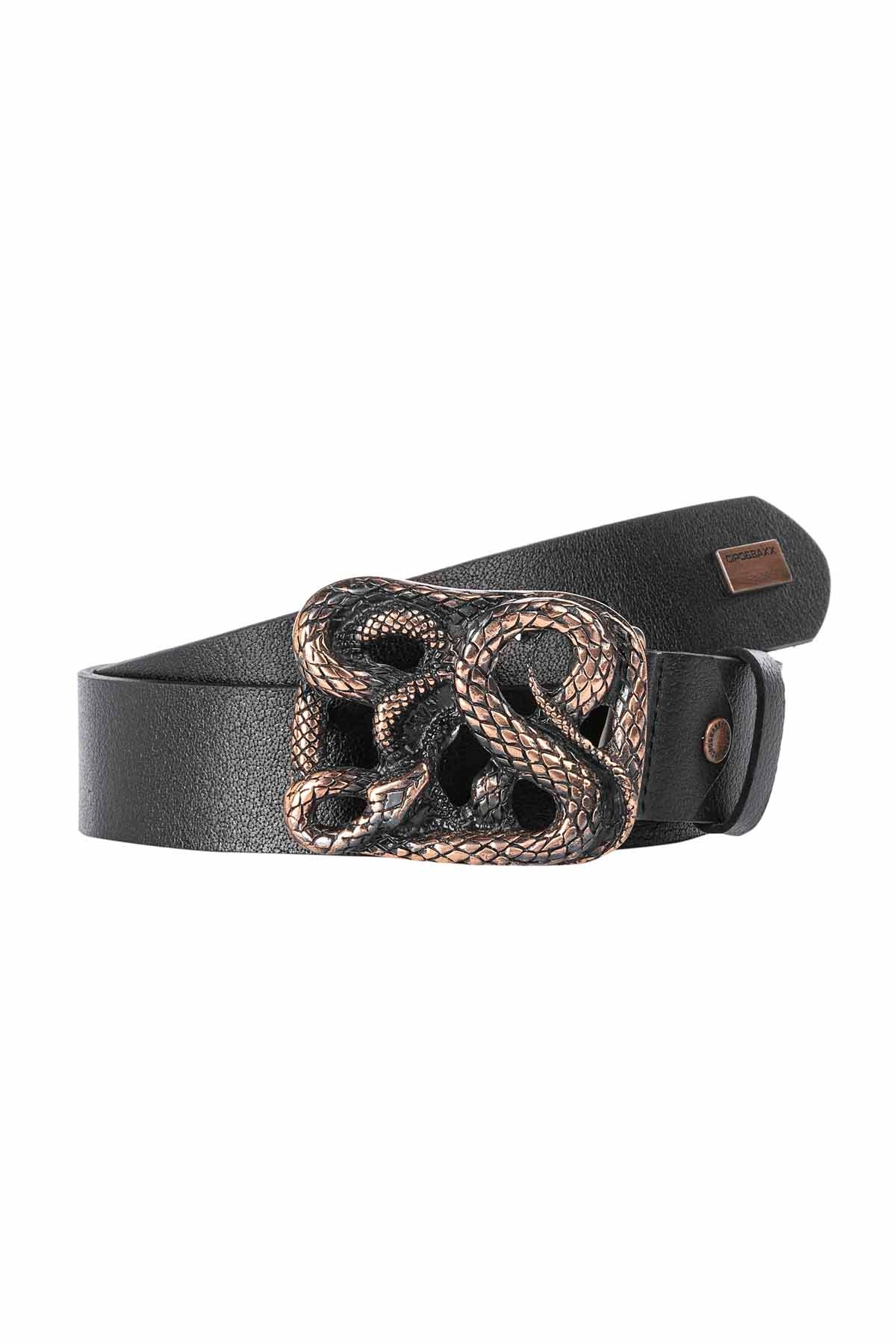Cipo & Baxx Herren Leder Gürtel CG173 black