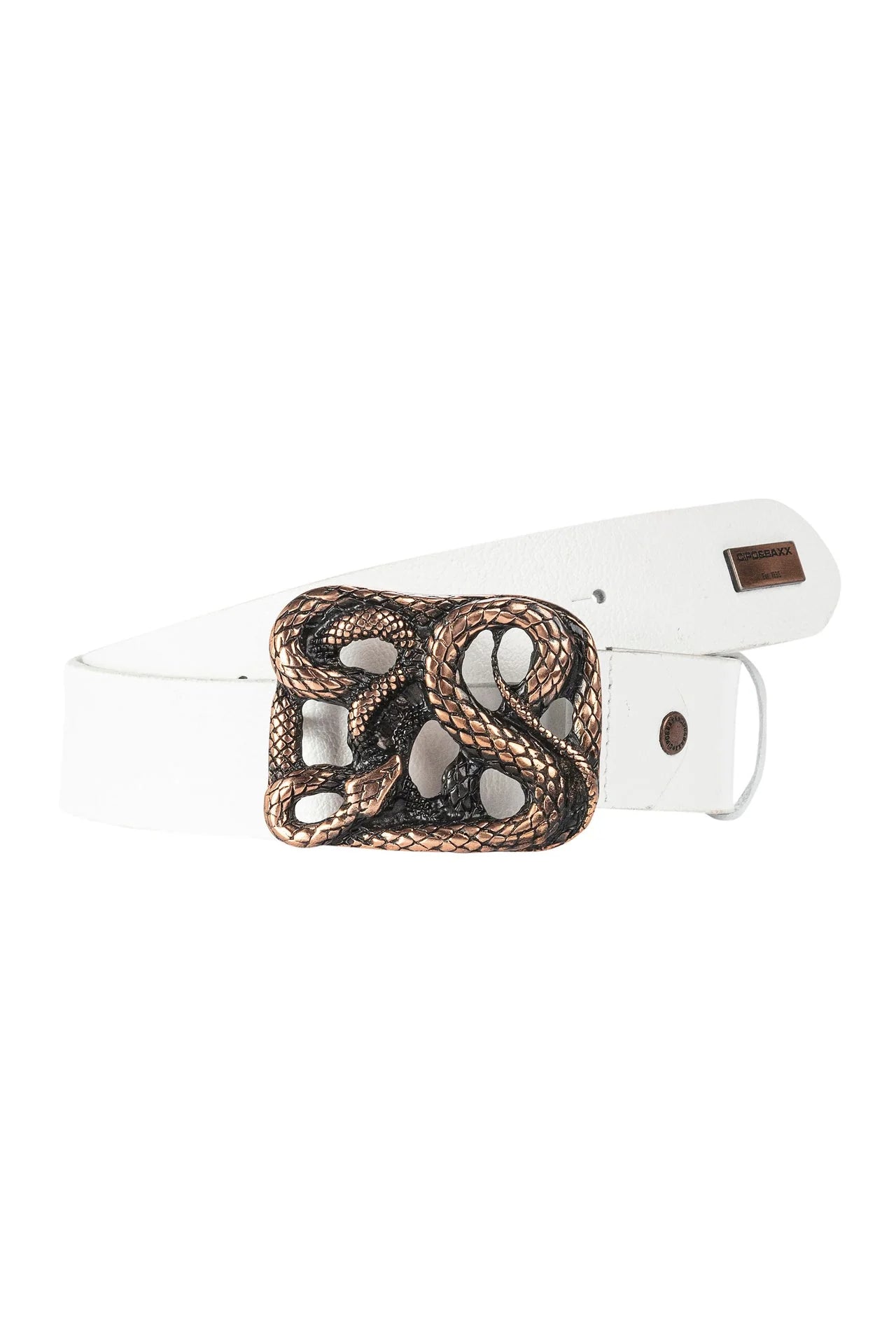 Cipo & Baxx Herren Leder Gürtel CG173 weiss