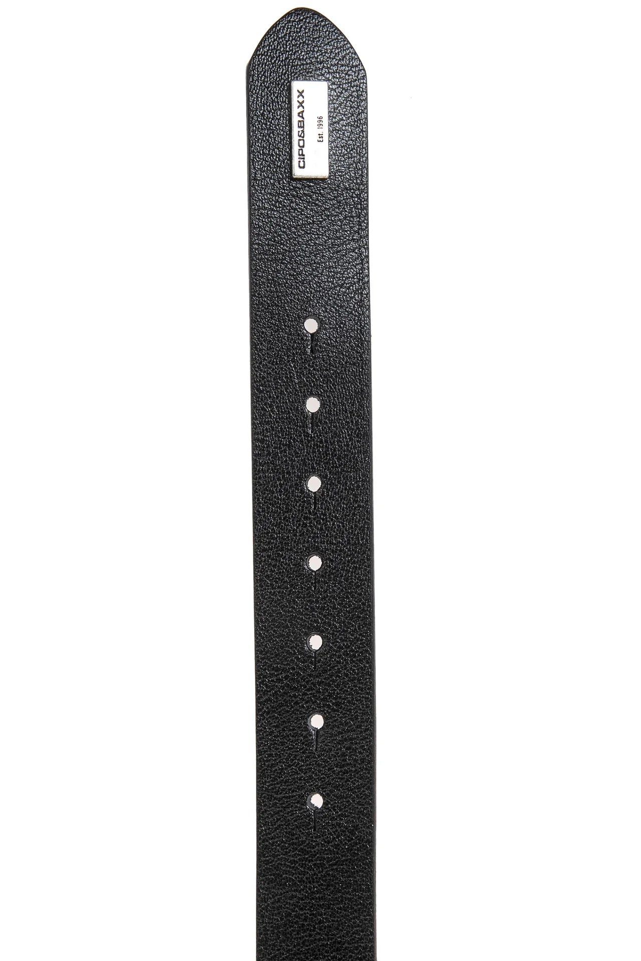 Cipo & Baxx Herren Leder Gürtel CG189 Schwarz