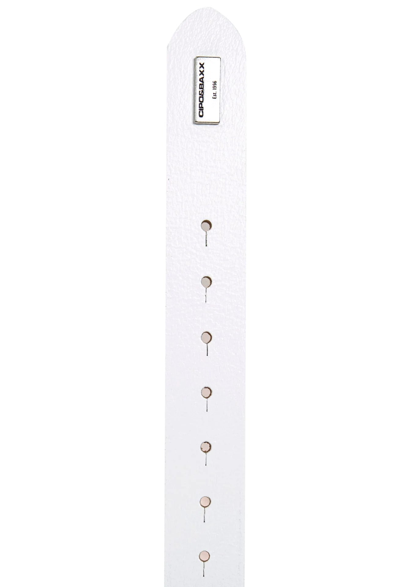 Cipo & Baxx Herren Leder Gürtel CG189 weiss