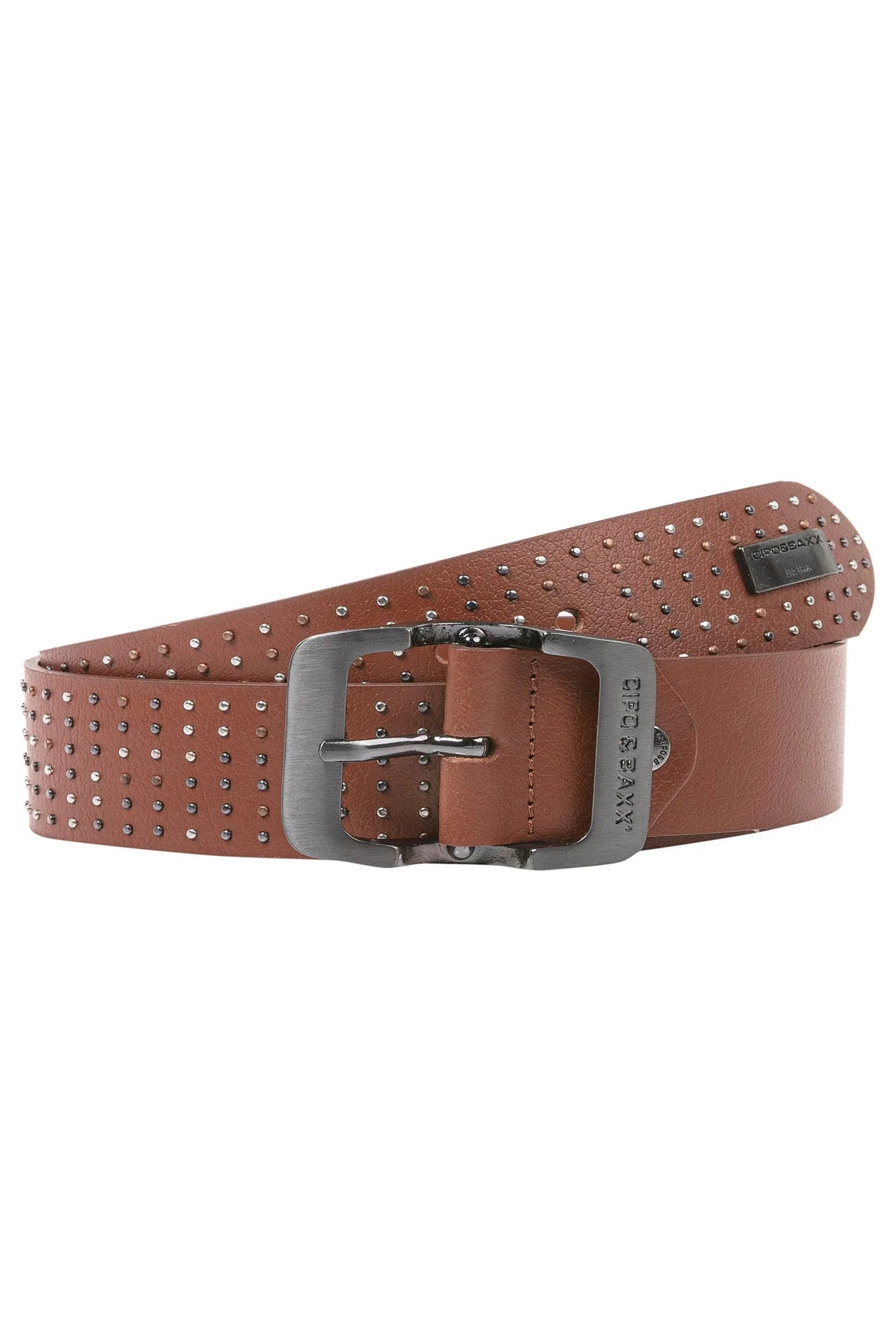 Cipo & Baxx Herren Leder Gürtel CG171 braun