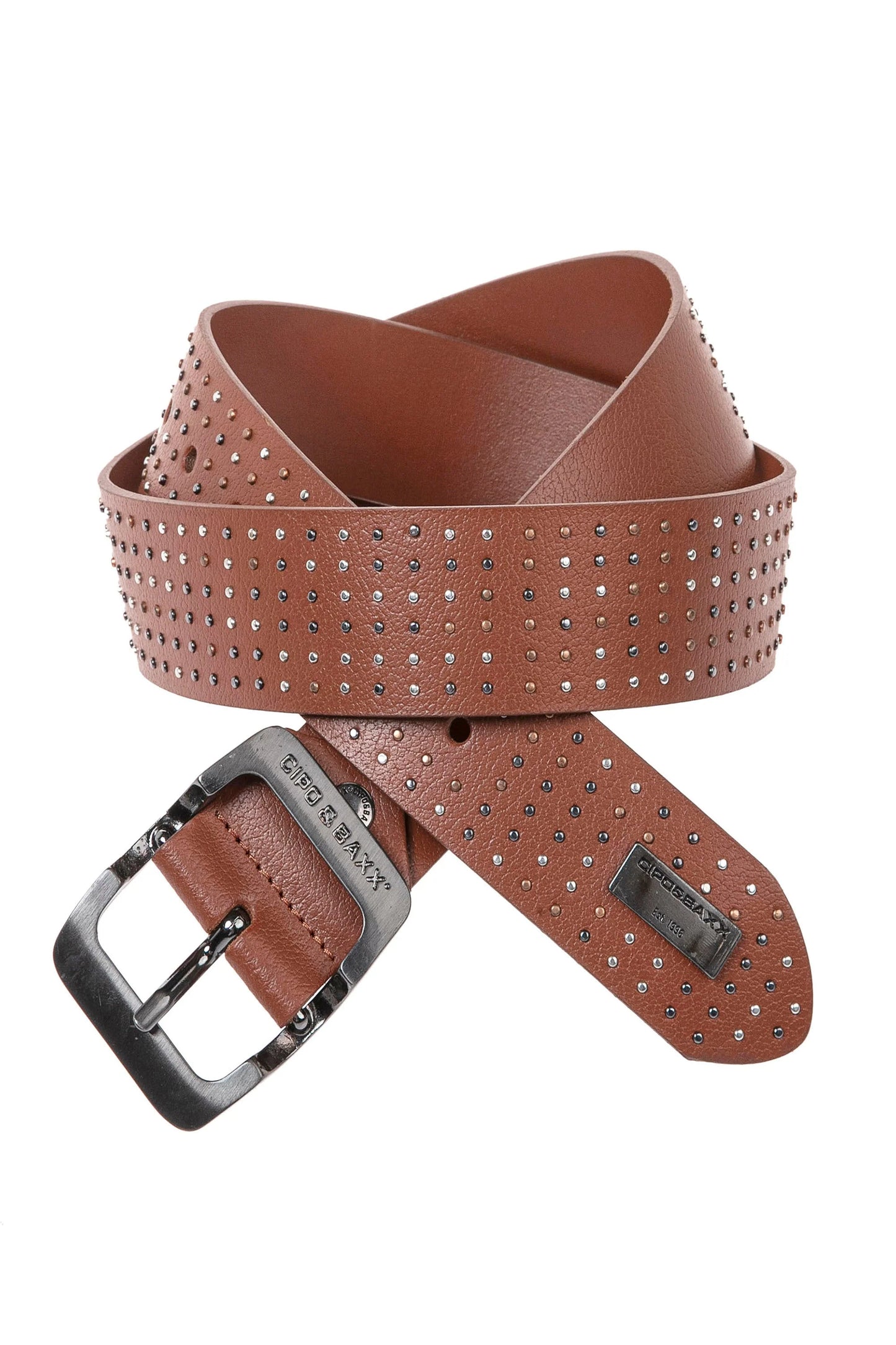 Cipo & Baxx Herren Leder Gürtel CG171 braun
