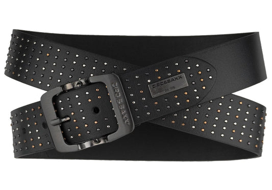 Cipo & Baxx Herren Leder Gürtel CG171 schwarz