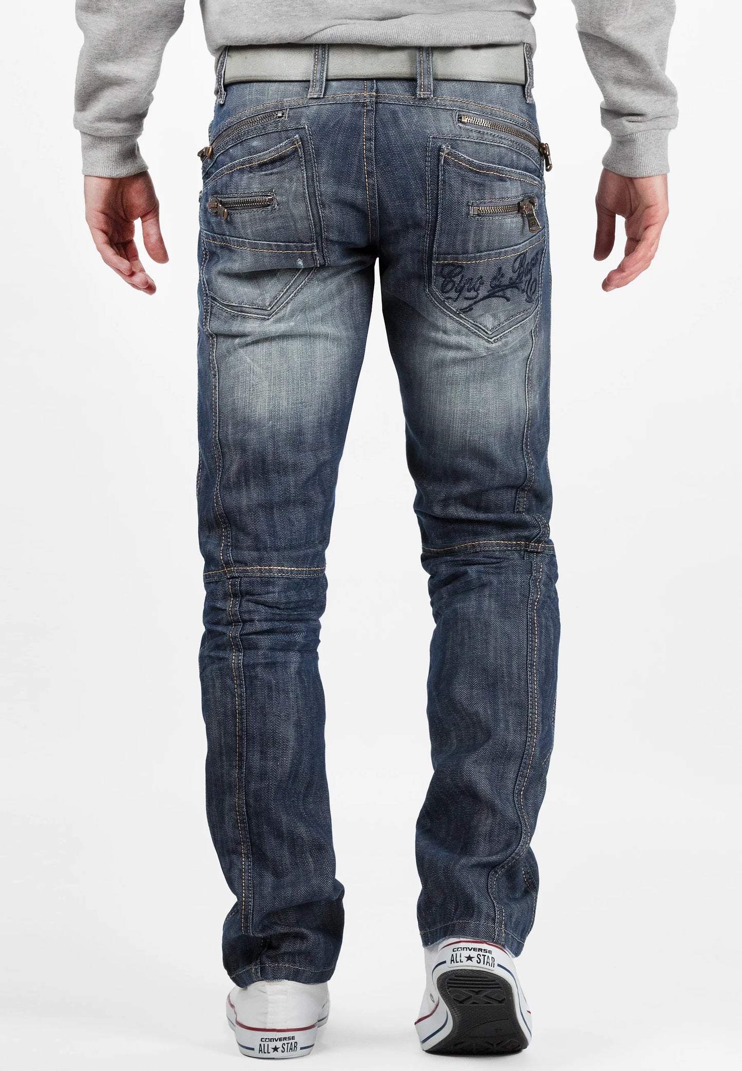 Cipo & Baxx SILVER ZIPP Herren Jeans Denim C-0751