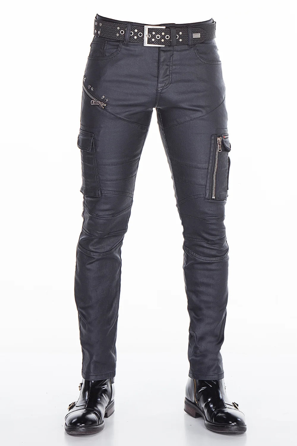 Cipo & Baxx PADUA Herren Hose Lederimitat CD405 - Persvision
