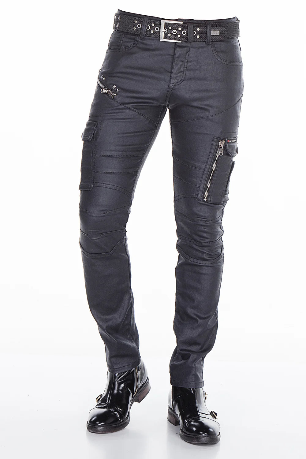 Cipo & Baxx PADUA Herren Hose Lederimitat CD405 - Persvision