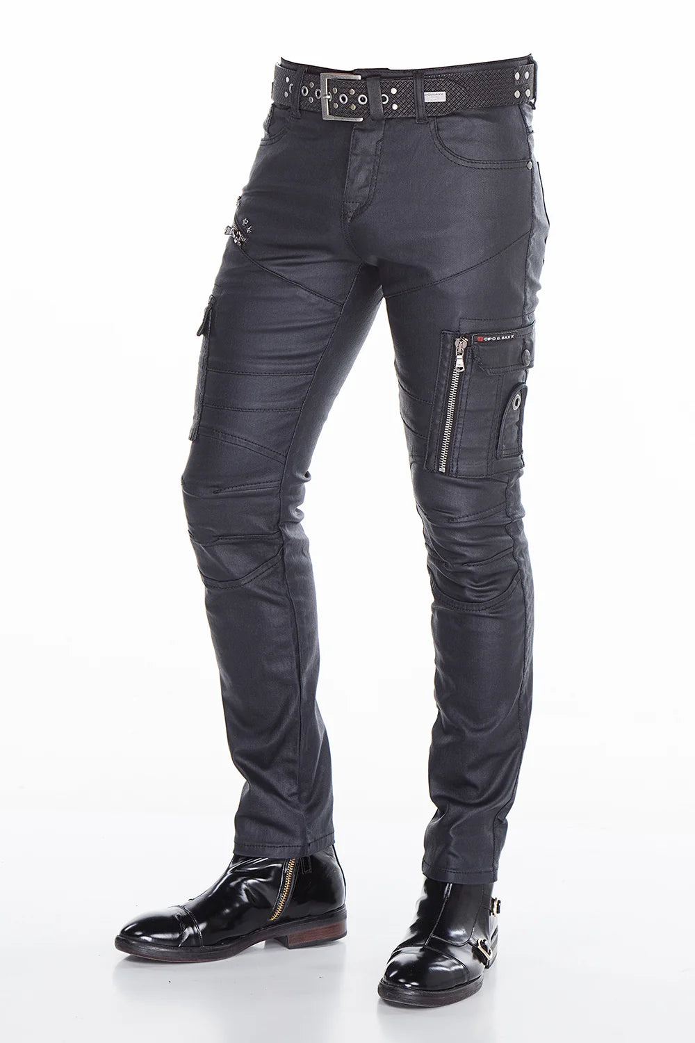 Cipo & Baxx PADUA Herren Hose Lederimitat CD405 - Persvision