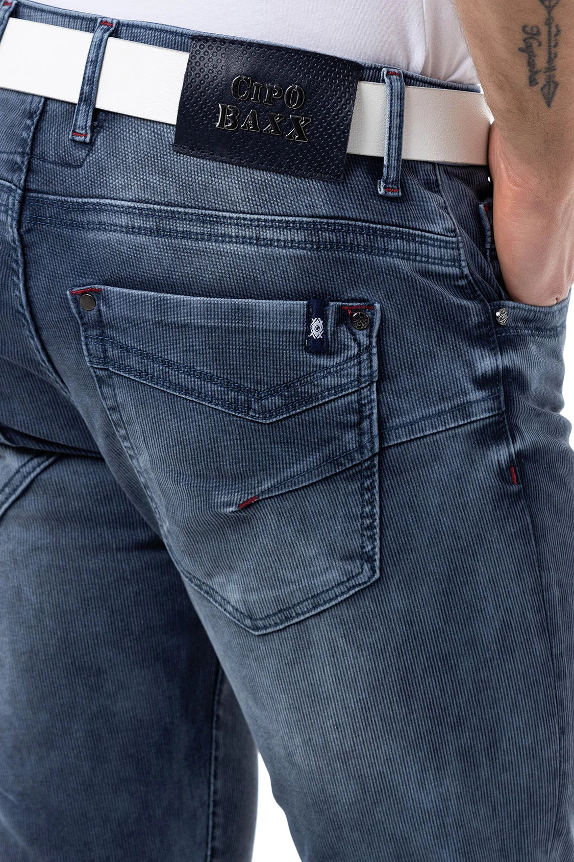 Cipo &amp; Baxx MERAN vaqueros de hombre denim CD811