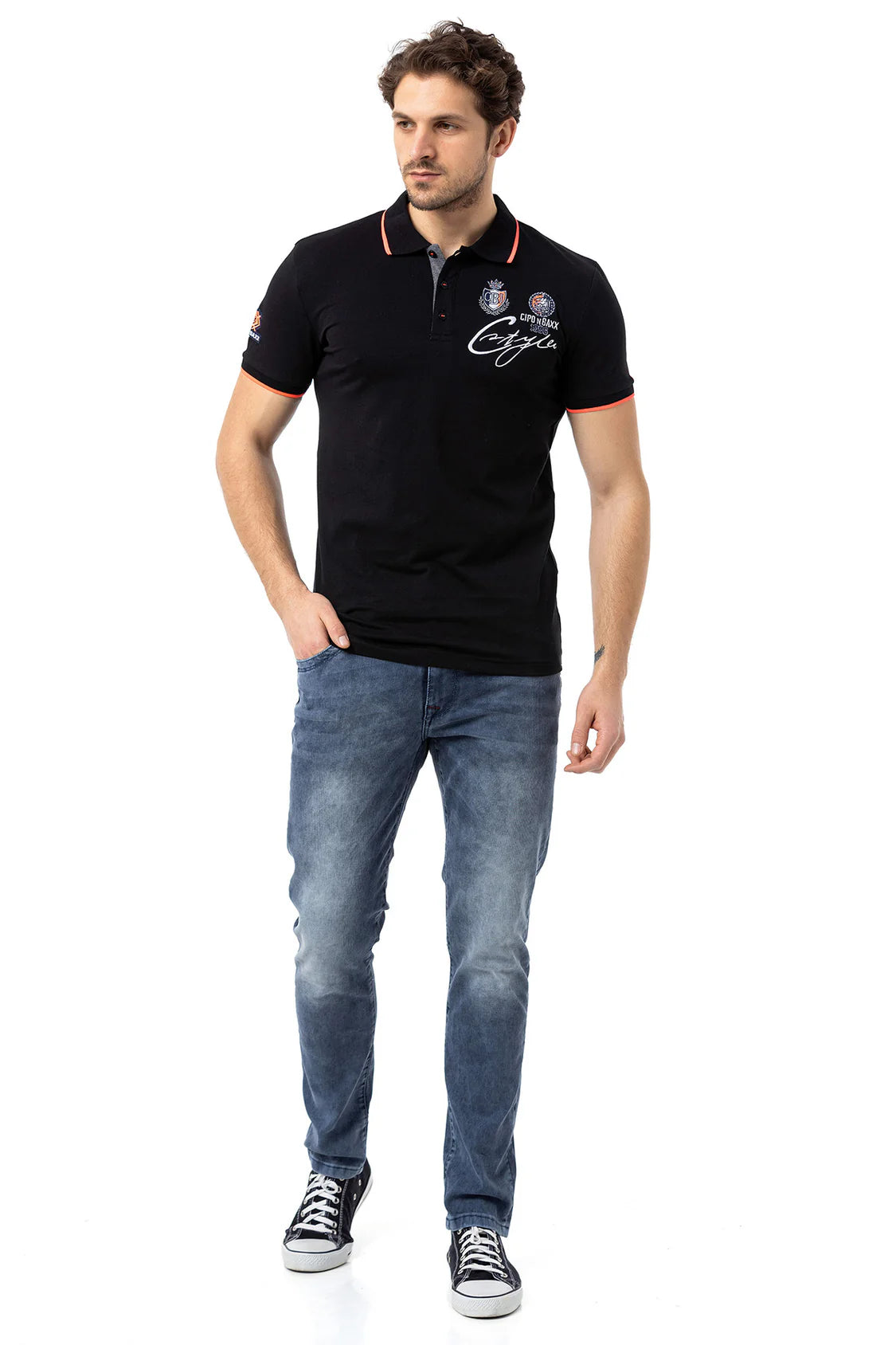 Cipo &amp; Baxx MERAN vaqueros de hombre denim CD811