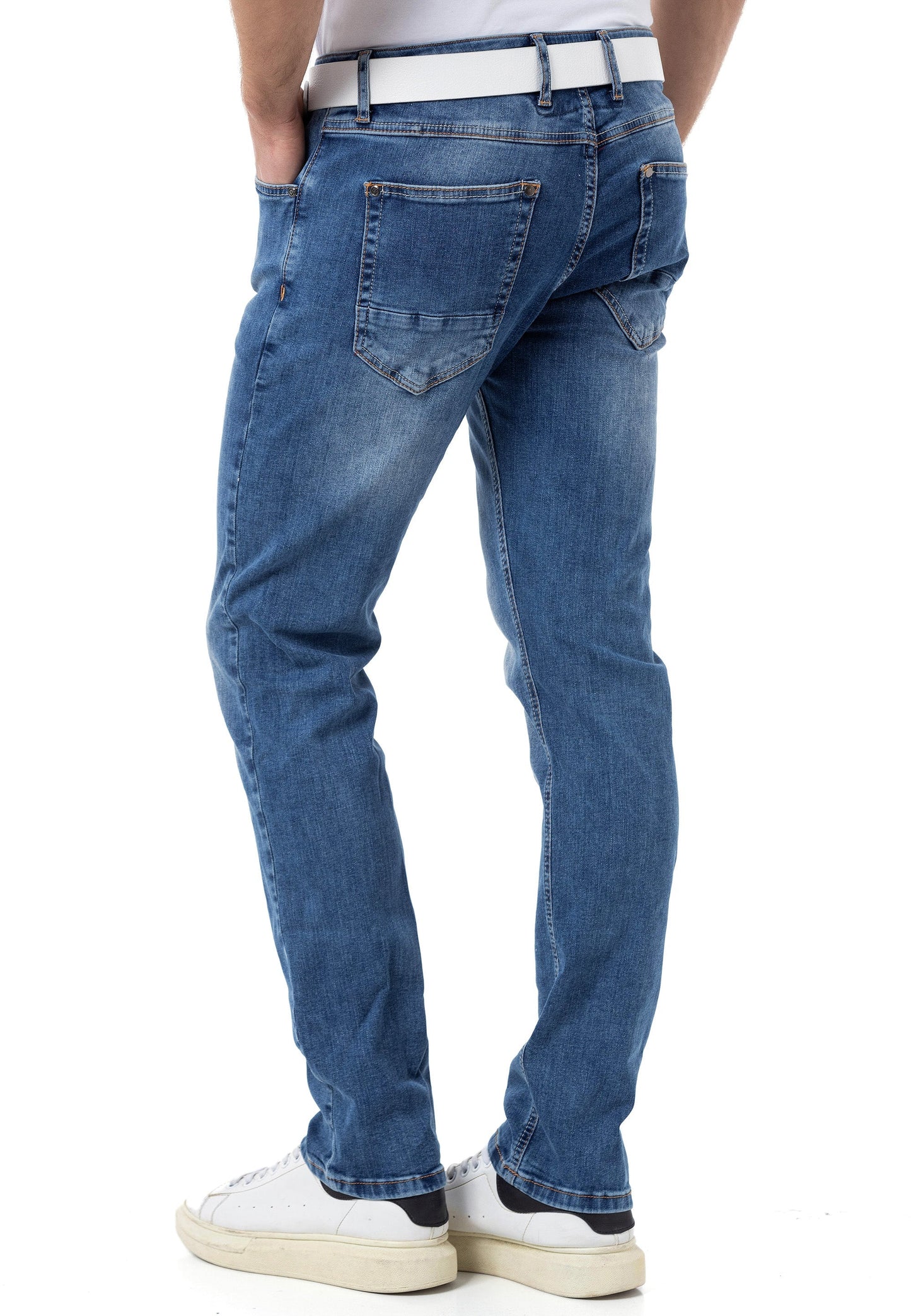 Cipo & Baxx BALMAN Herren Jeans Slim-Fit  blue  Denim CD820