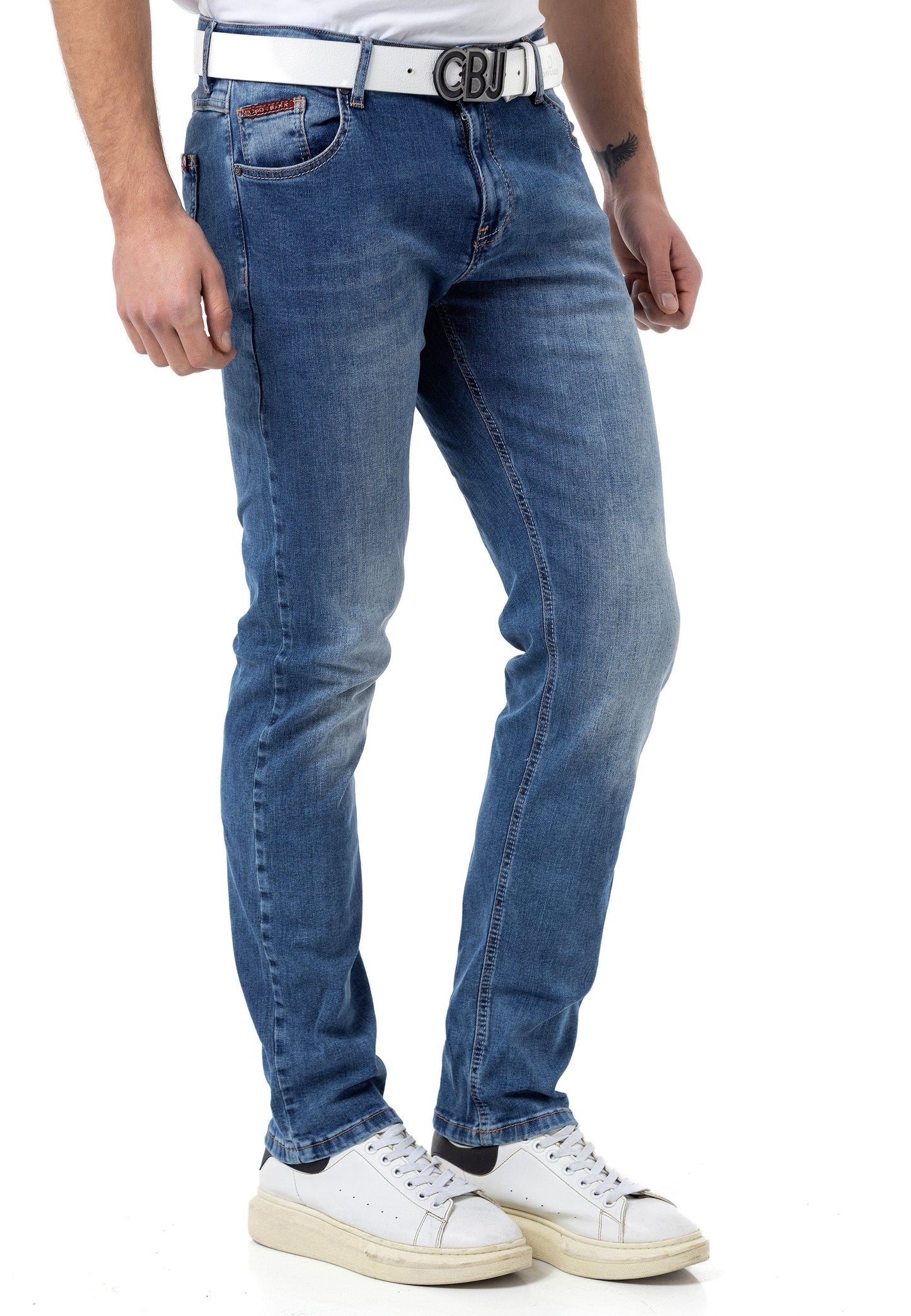 Cipo & Baxx BALMAN Herren Jeans Slim-Fit  blue  Denim CD820