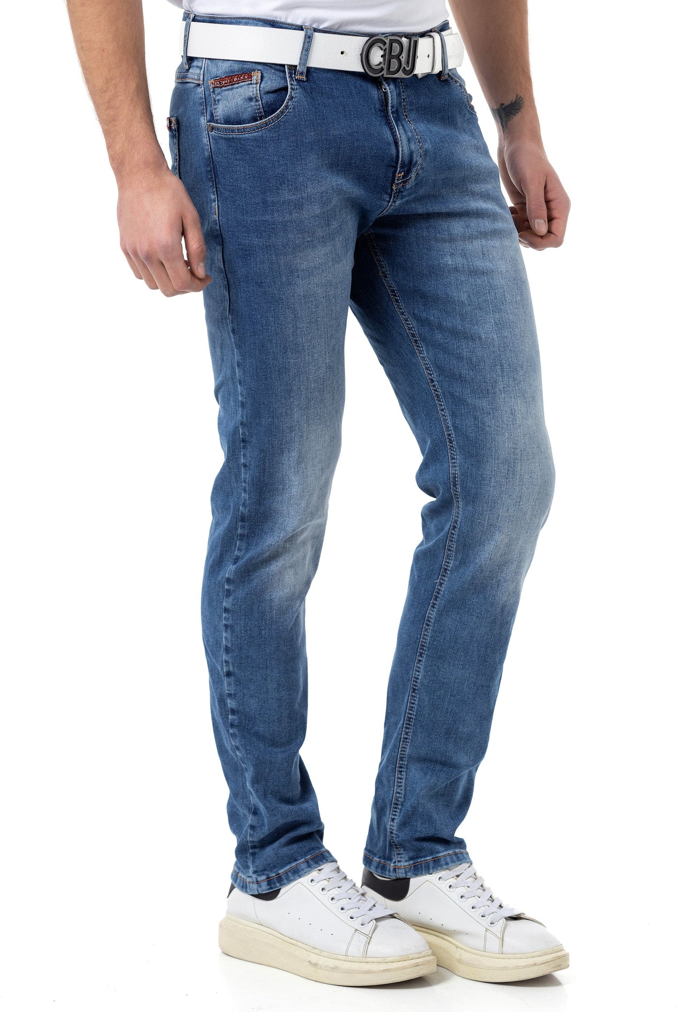 Cipo & Baxx BALMAN Herren Jeans Slim-Fit  blue  Denim CD820