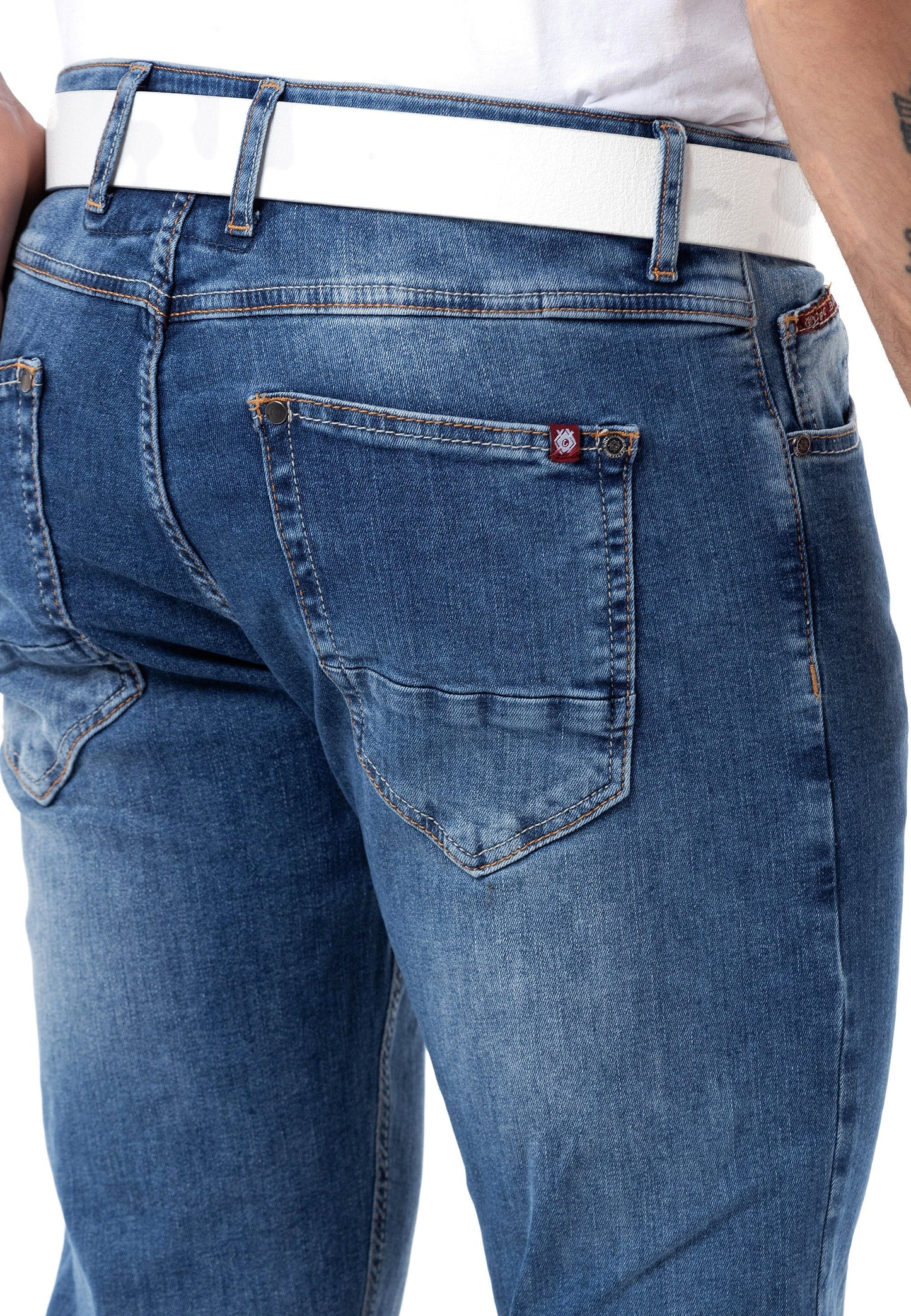 Cipo & Baxx BALMAN Herren Jeans Slim-Fit  blue  Denim CD820
