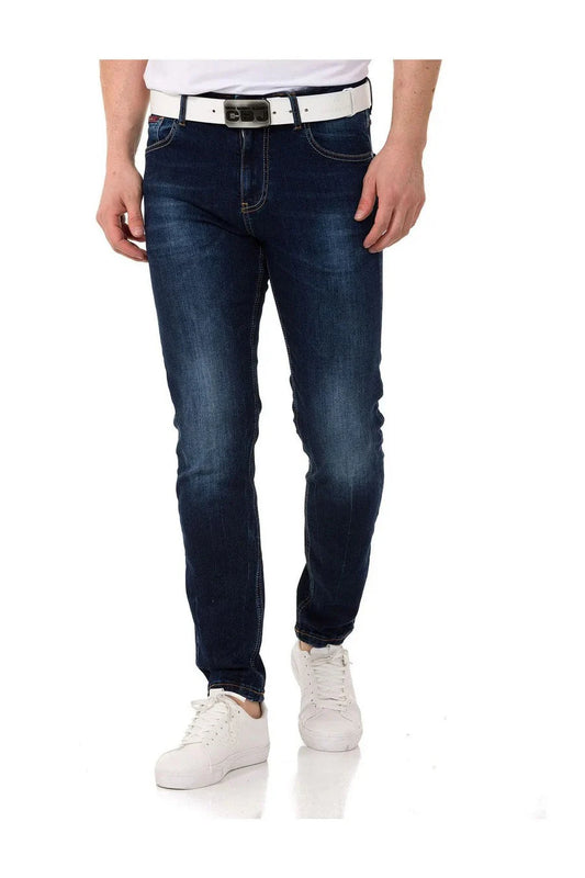 Cipo & Baxx BALMAN Herren Jeans Slim-Fit  dark blue  Denim CD820