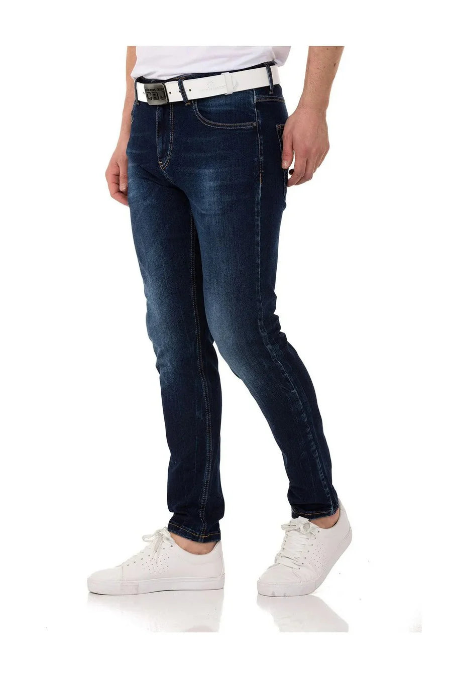 Cipo & Baxx BALMAN Herren Jeans Slim-Fit  dark blue  Denim CD820