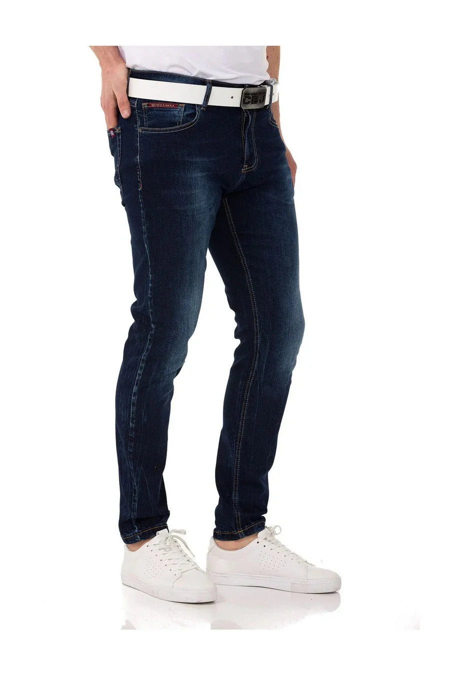 Cipo & Baxx BALMAN Herren Jeans Slim-Fit  dark blue  Denim CD820