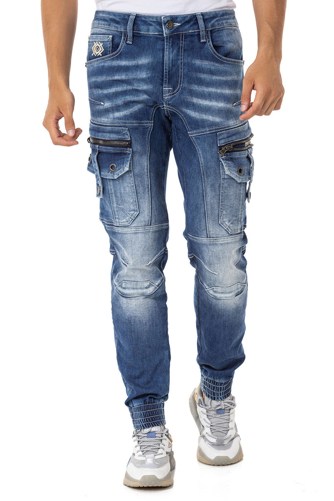 Cipo & Baxx Herren Jeans Hose Freizeit Hose Str Produktbild-Vorschau 2
