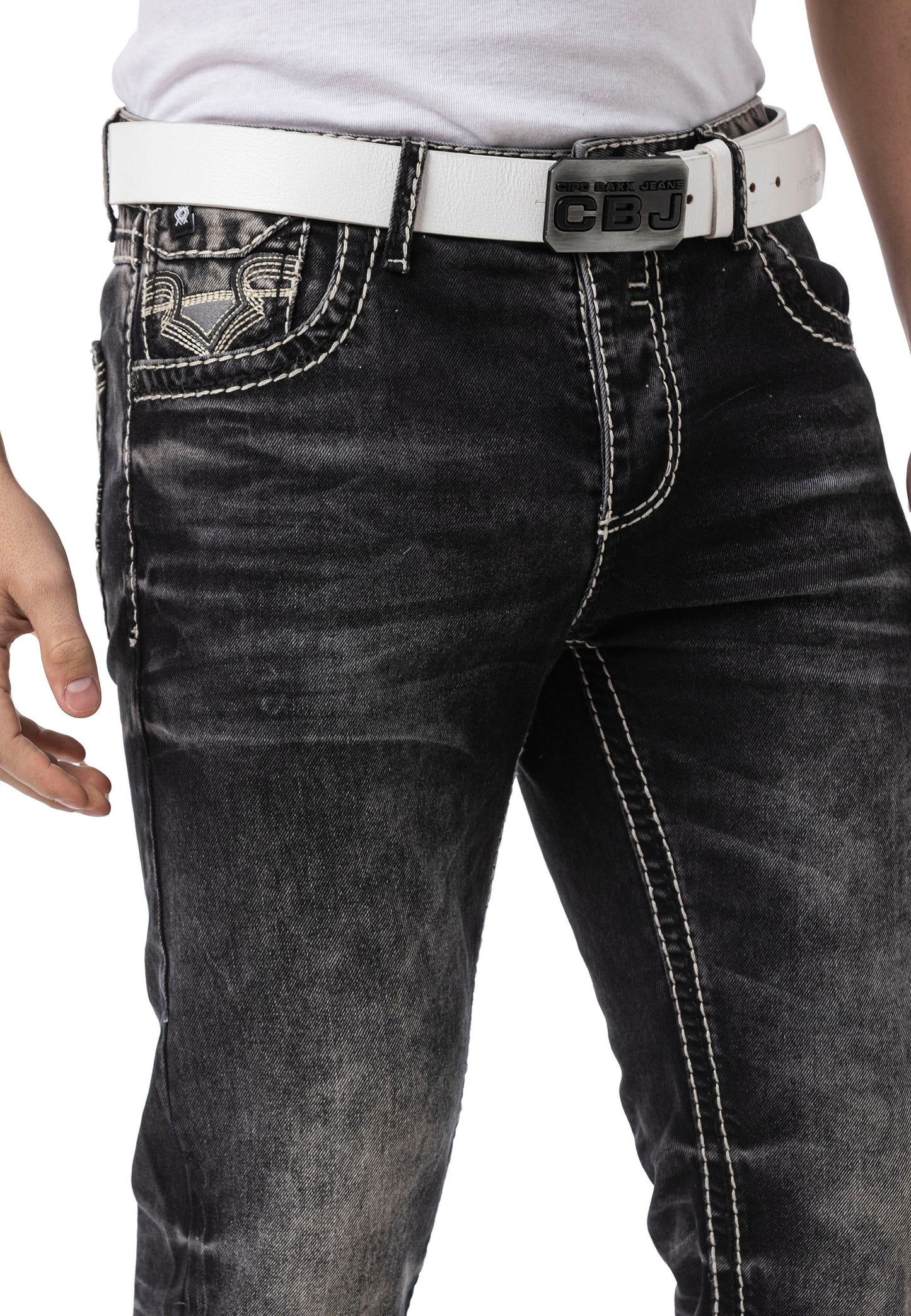 Cipo & Baxx RODEO Herren Jeans black Denim CD862