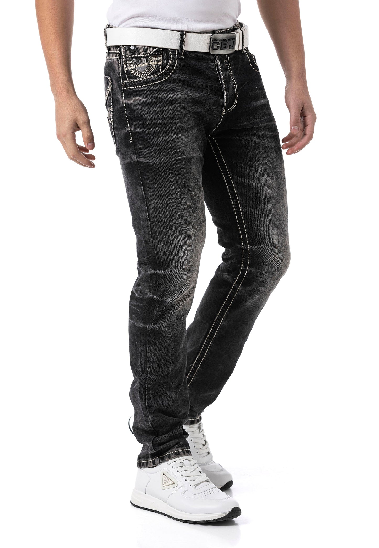 Cipo & Baxx RODEO Herren Jeans black Denim CD862