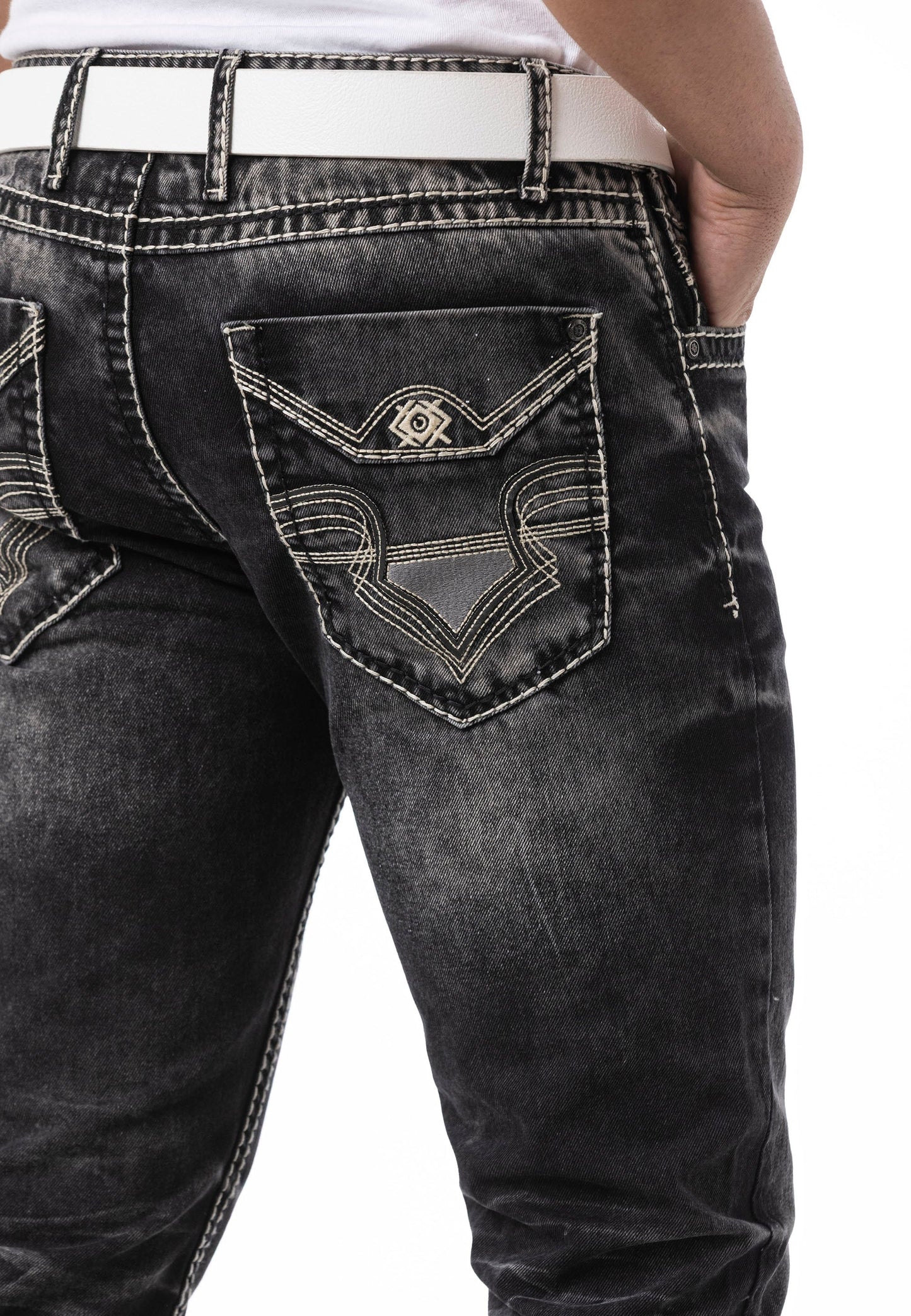 Cipo & Baxx RODEO Herren Jeans black Denim CD862