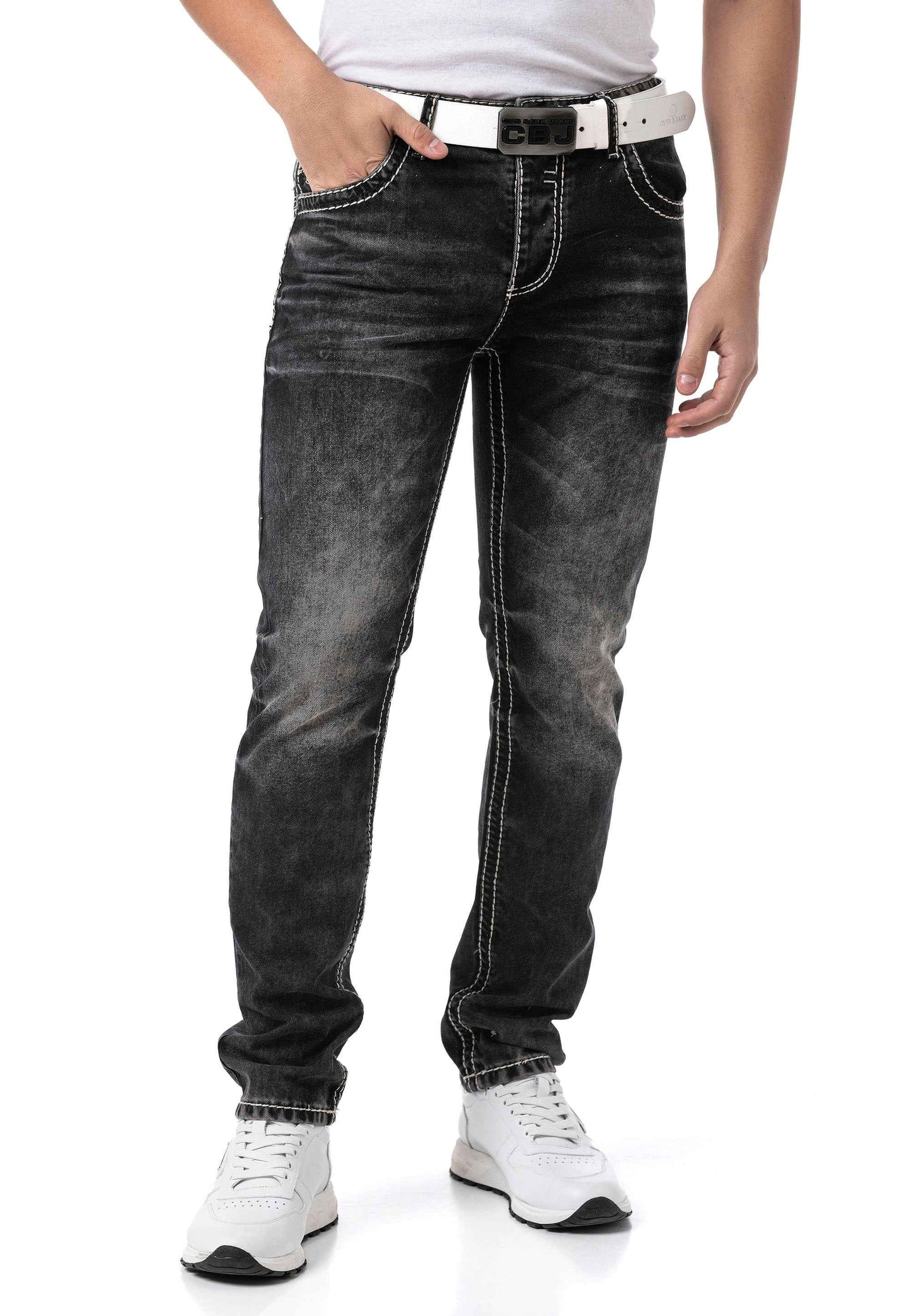 Cipo & Baxx RODEO Herren Jeans black Denim CD862