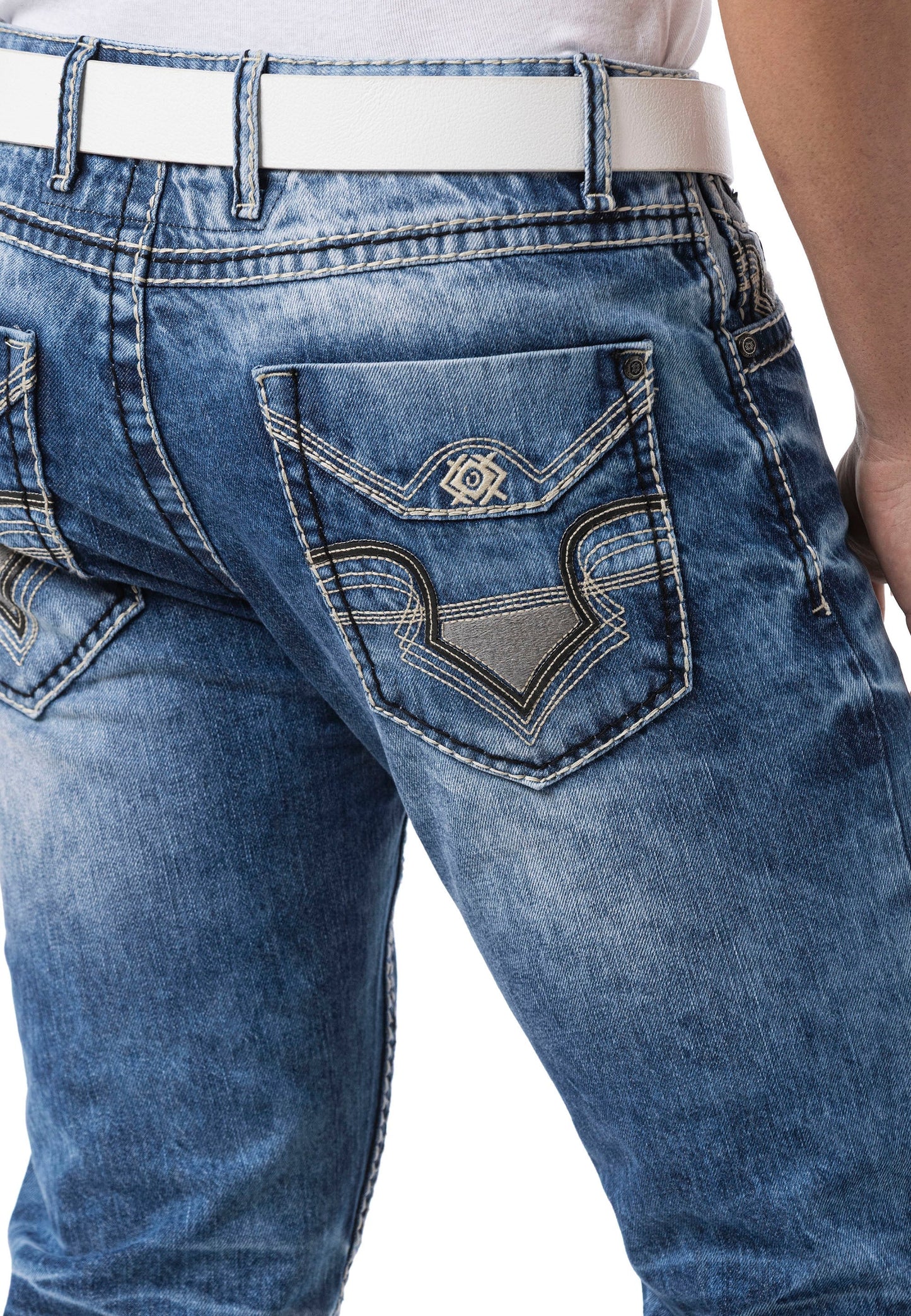 Cipo & Baxx RODEO Herren Jeans blue Denim CD862
