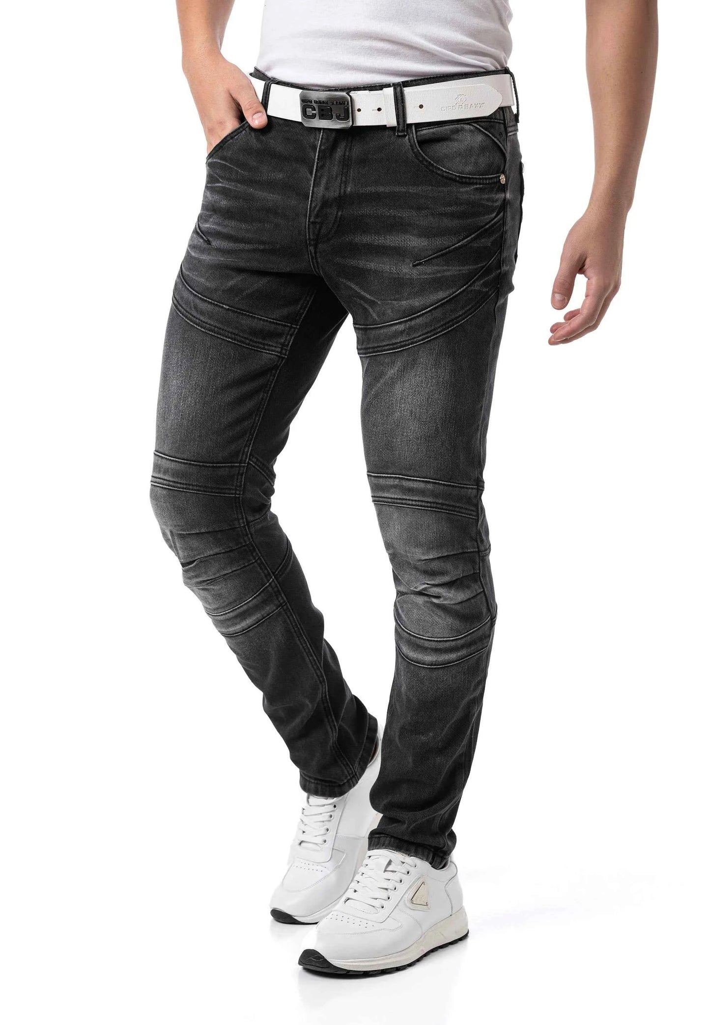 Cipo & Baxx MERLO Herren Jeans Denim black CD876
