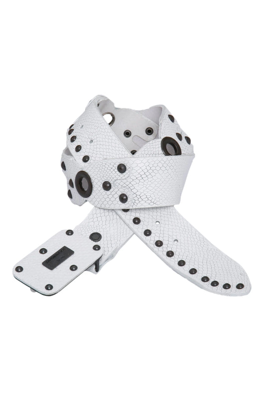 Cipo & Baxx Herren Leder Gürtel CG133 weiss