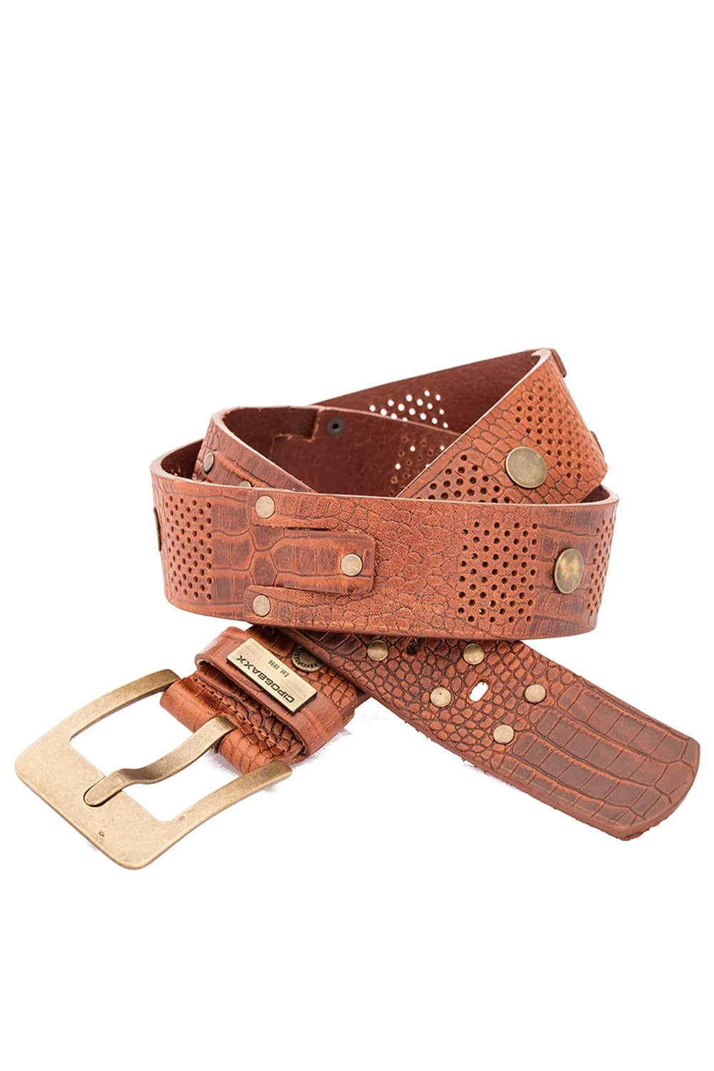 Cipo & Baxx Herren Leder Gürtel CG158 Braun
