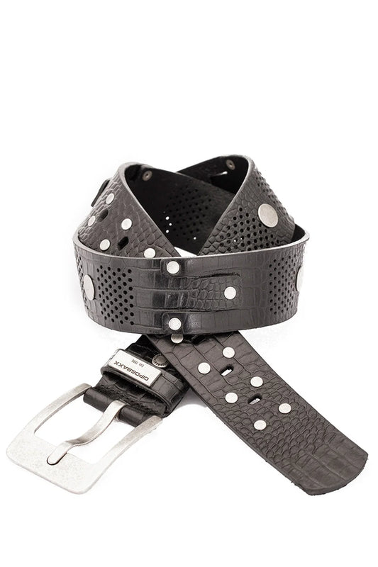 Cipo & Baxx Herren Leder Gürtel CG158 black