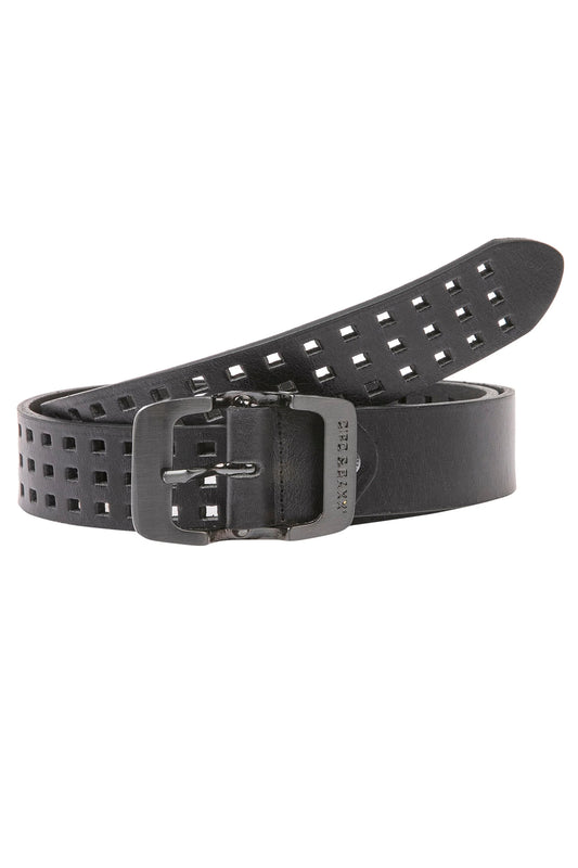 Cipo & Baxx Herren Leder Gürtel CG168 Schwarz
