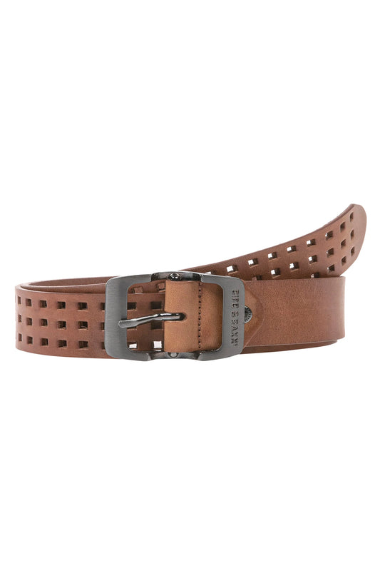 Cipo & Baxx Herren Leder Gürtel CG168 braun