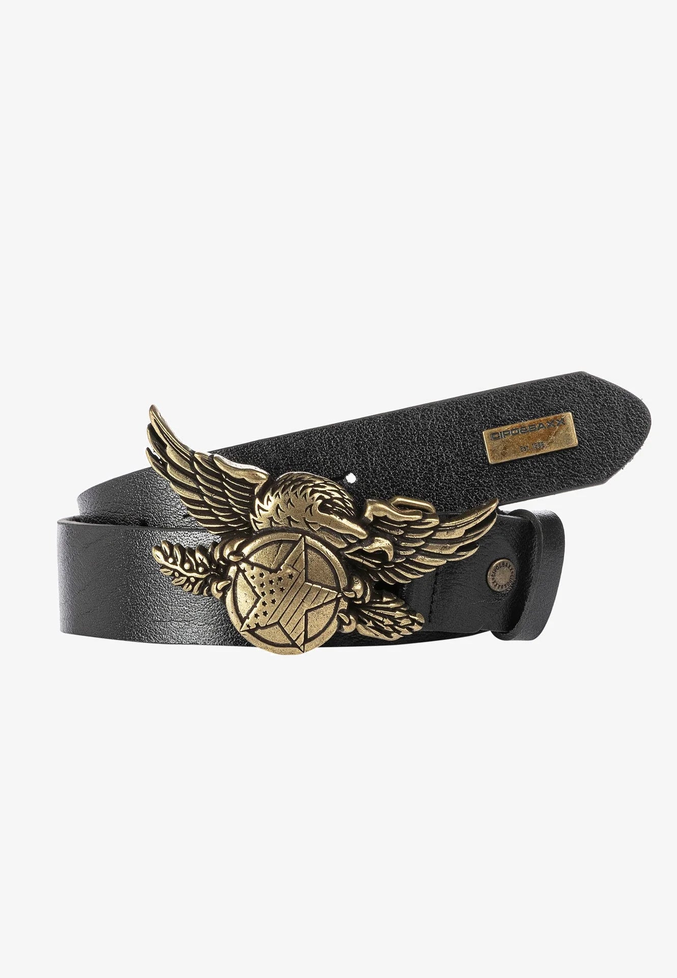 Cipo & Baxx Herren Leder Gürtel CG169 black