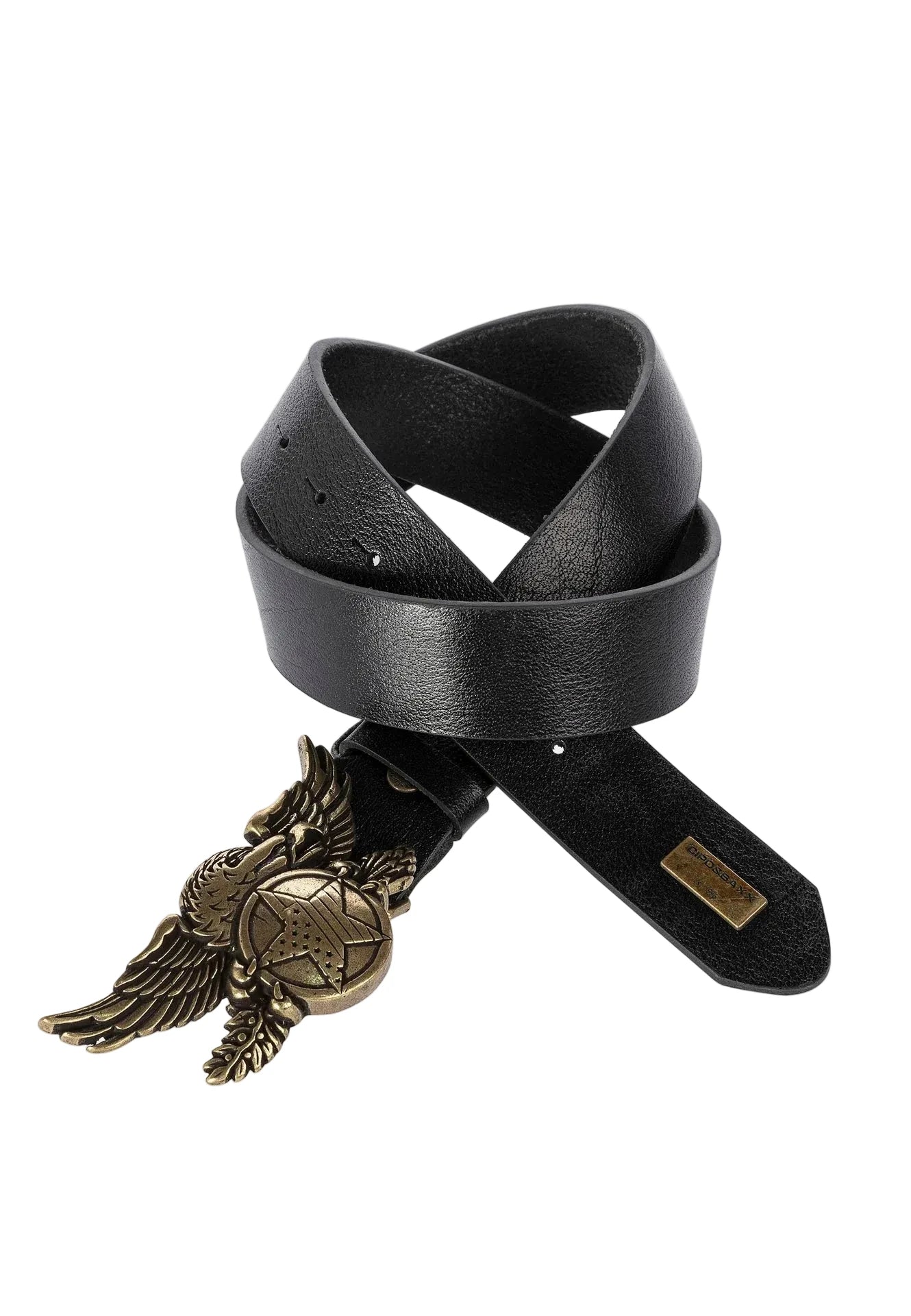 Cipo & Baxx Herren Leder Gürtel CG169 black