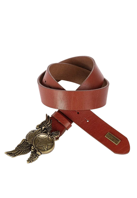 Cipo & Baxx Herren Leder Gürtel CG169 tabakbraun