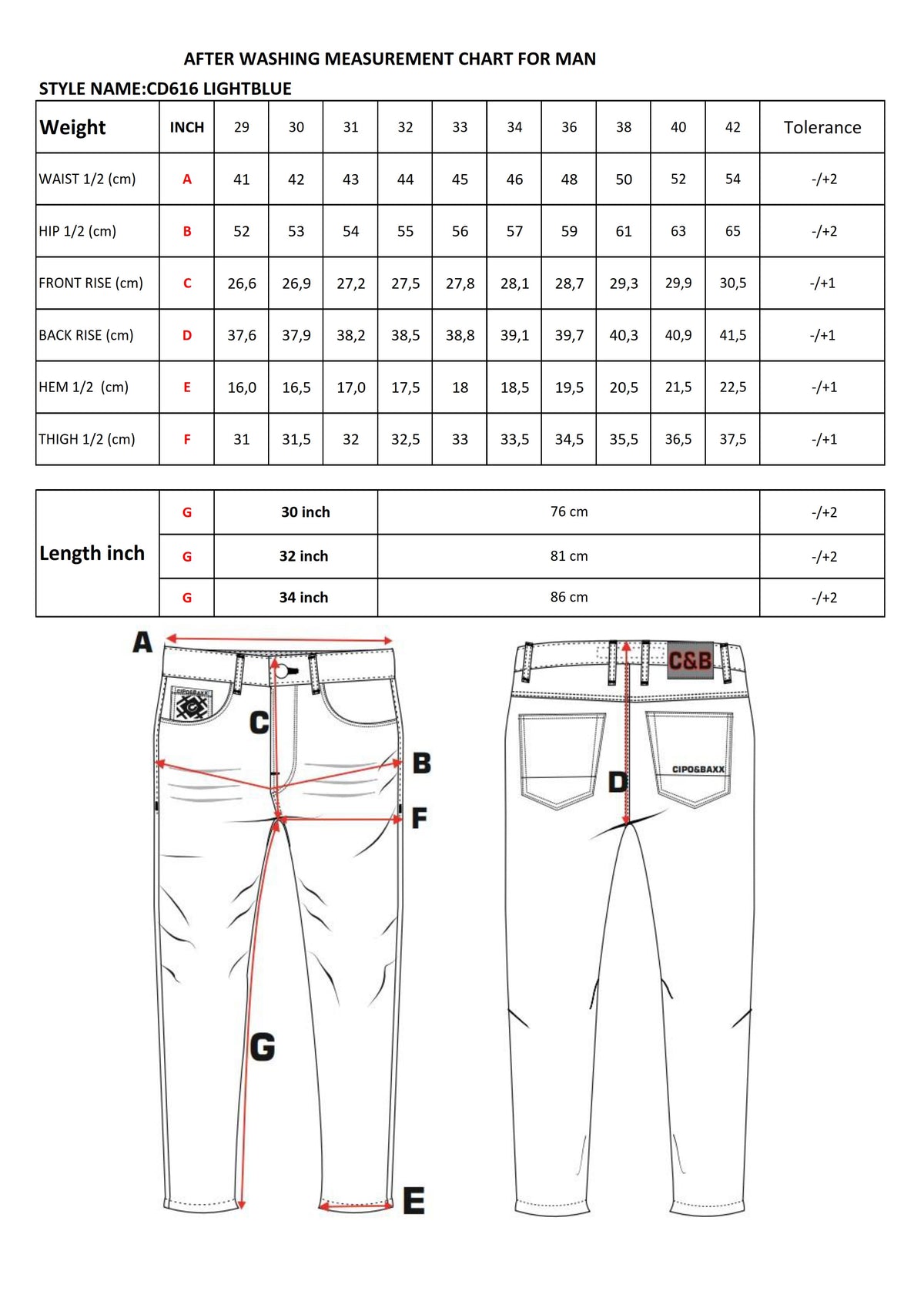 Cipo & Baxx NOVI Herren Jeans Denim CD616 - Persvision