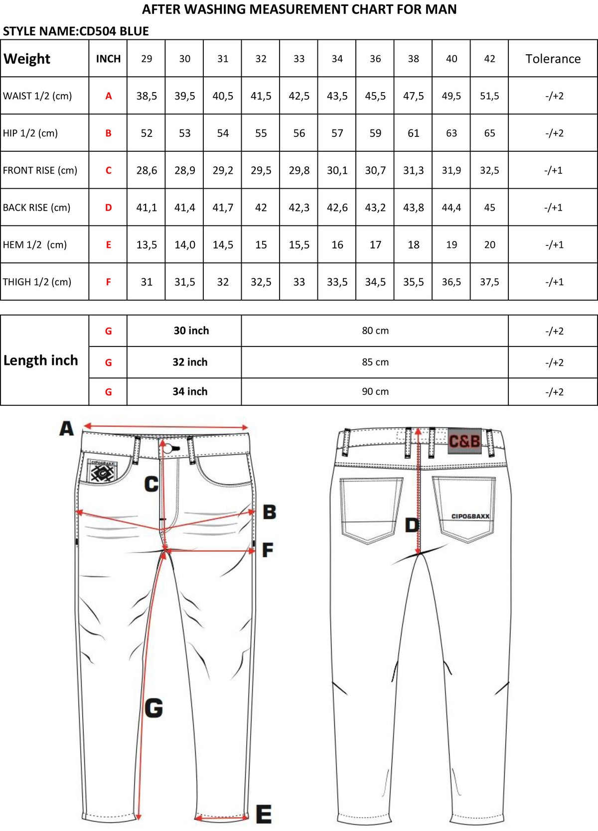 Cipo & Baxx ROCKY Herren Jeans Denim CD504 - Persvision