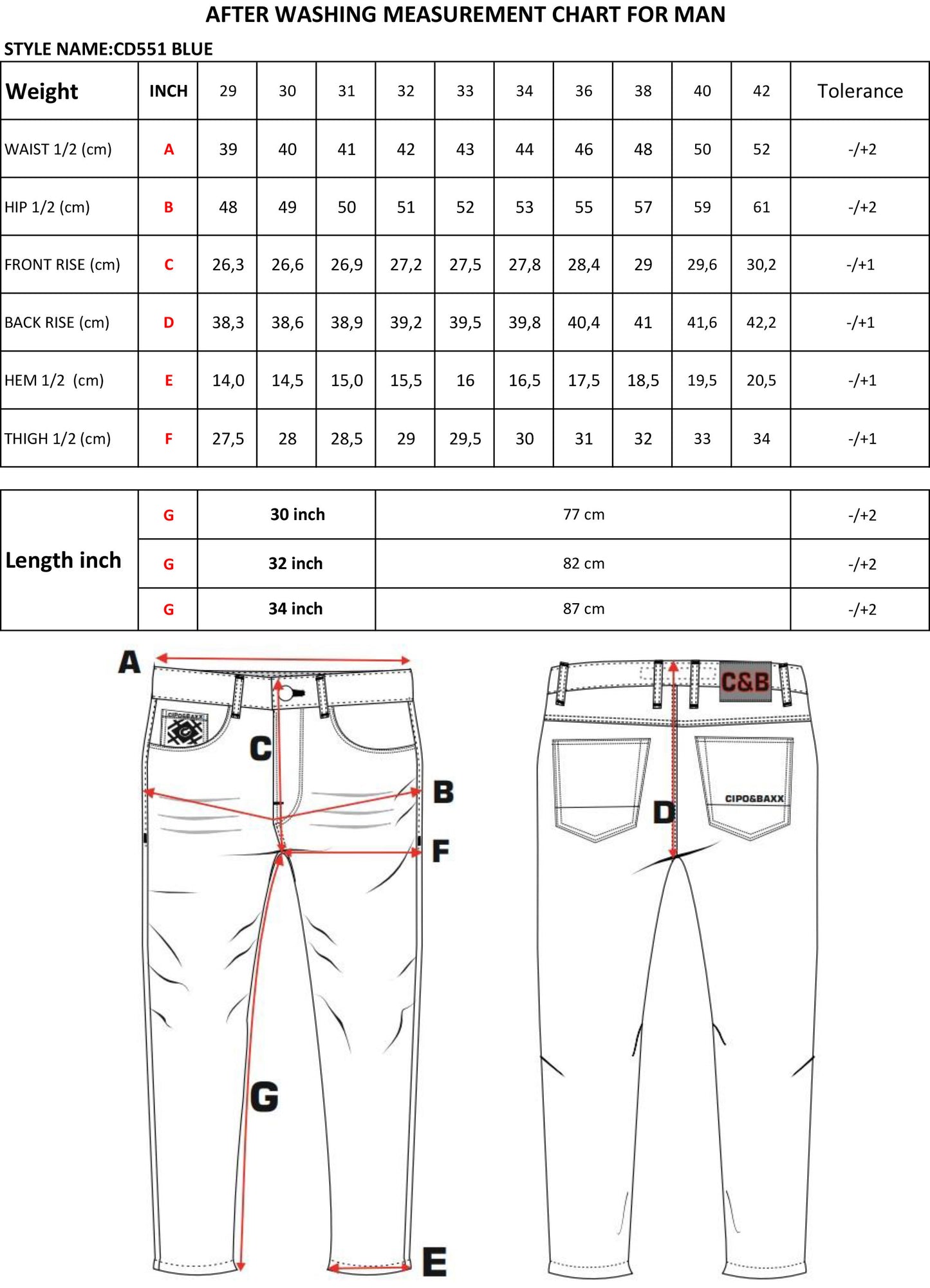 Cipo & Baxx CROSS Herren Jeans Denim CD551