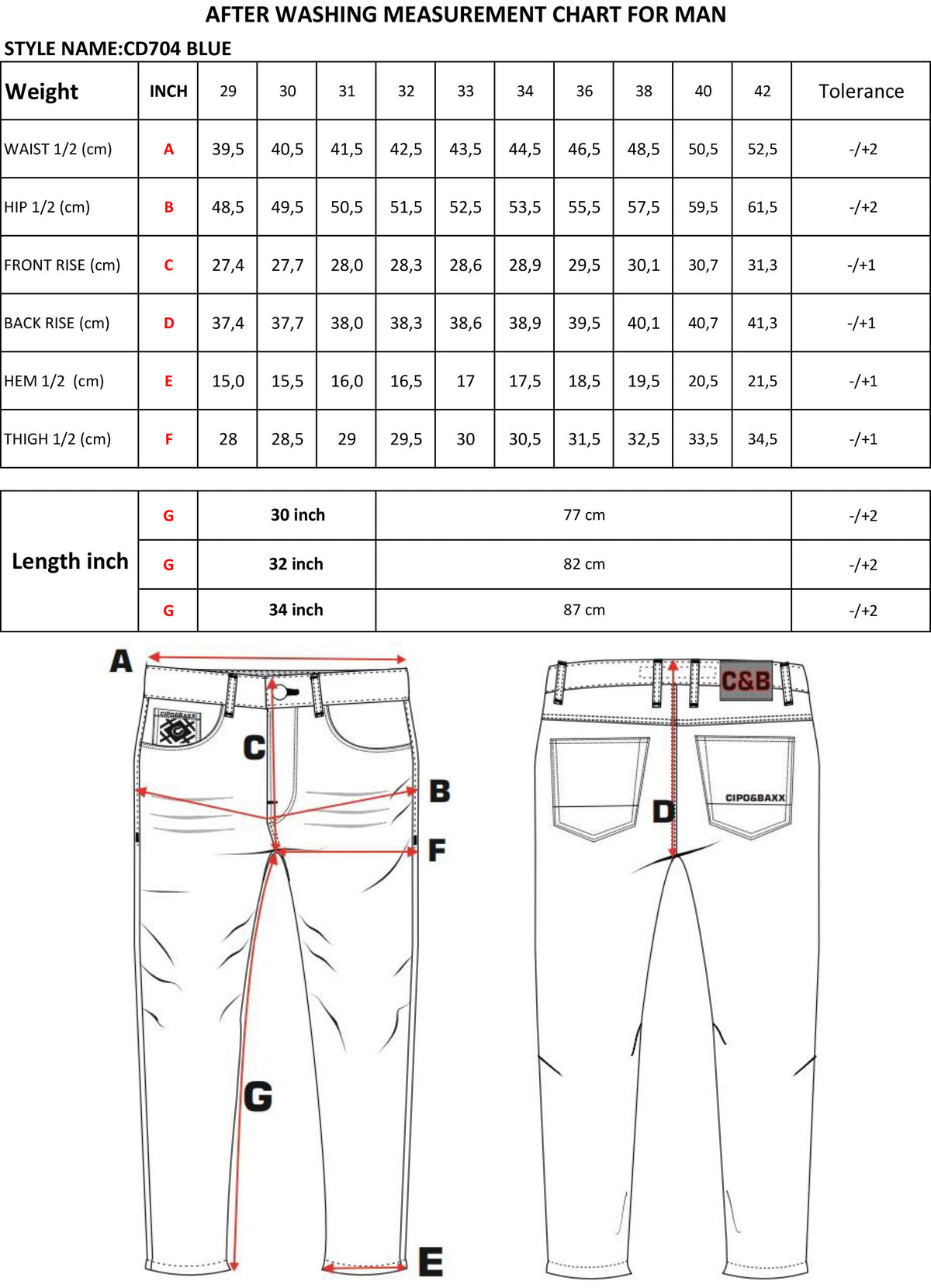 Cipo & Baxx SERG Herren Jeans Denim CD704 - Persvision