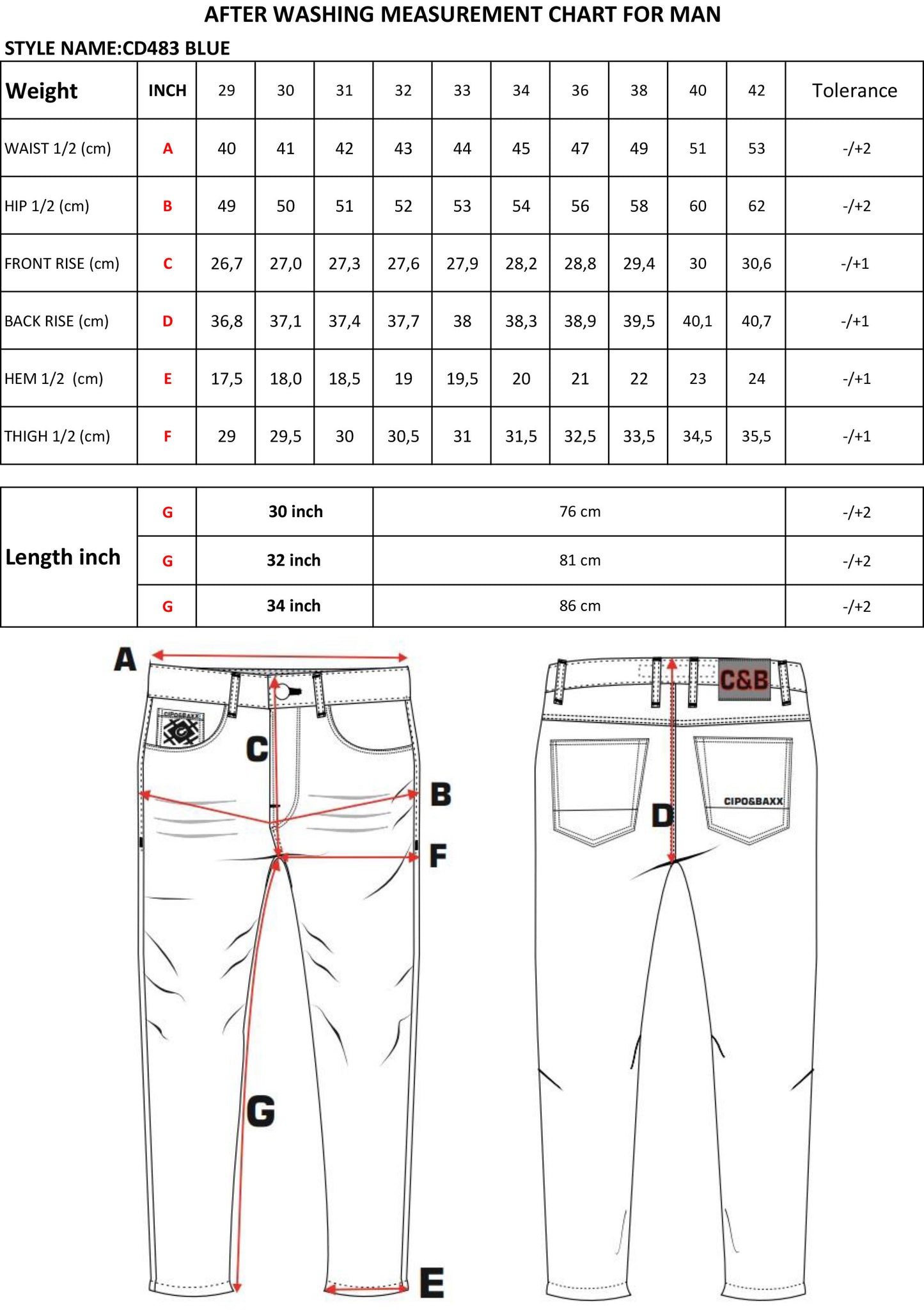 Cipo & Baxx OUTLINE Herren Jeans Denim CD483