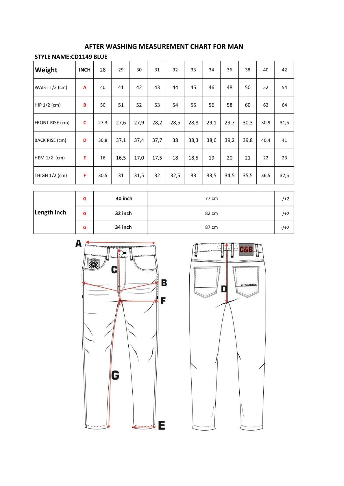 Cipo & Baxx MONTANA Herren Jeans Denim C-1149