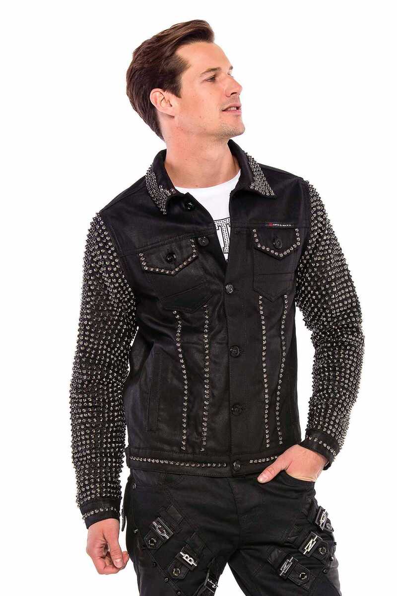 Cipo & Baxx JERMAINE Herren Biker Jeansjacke CJ249