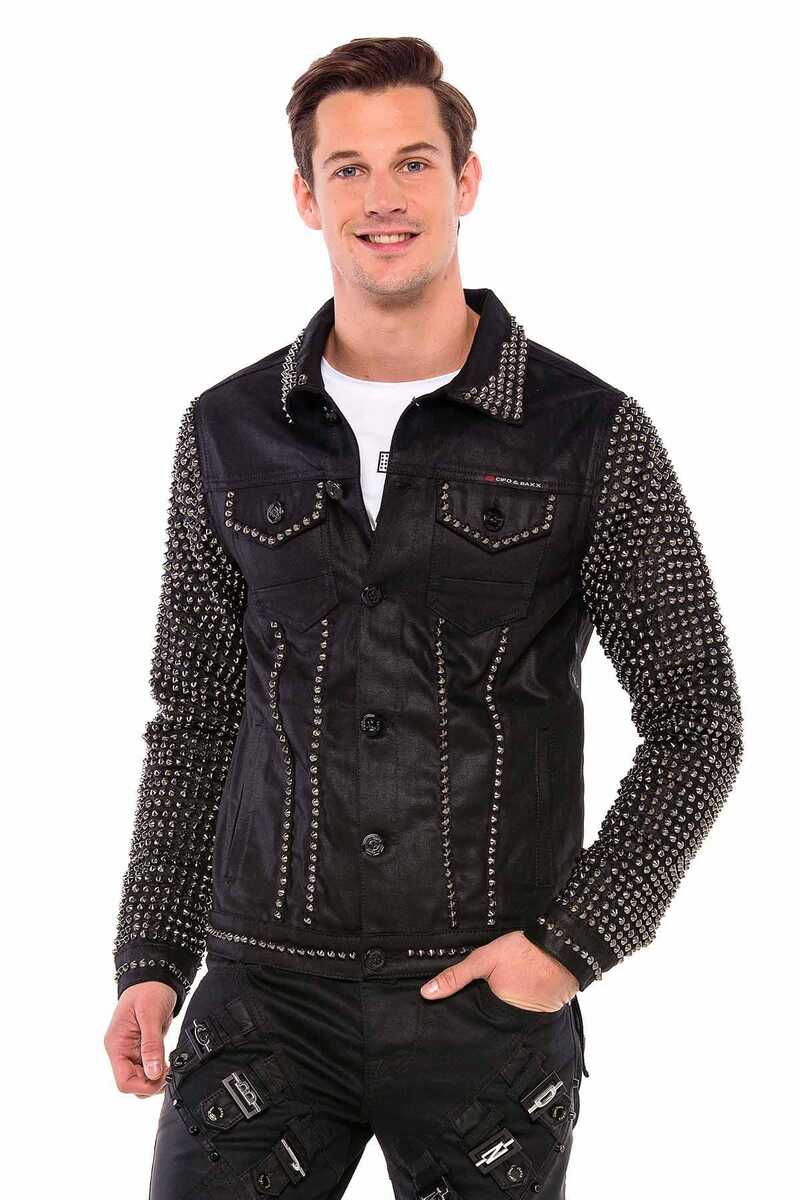 Cipo & Baxx JERMAINE Herren Biker Jeansjacke CJ249