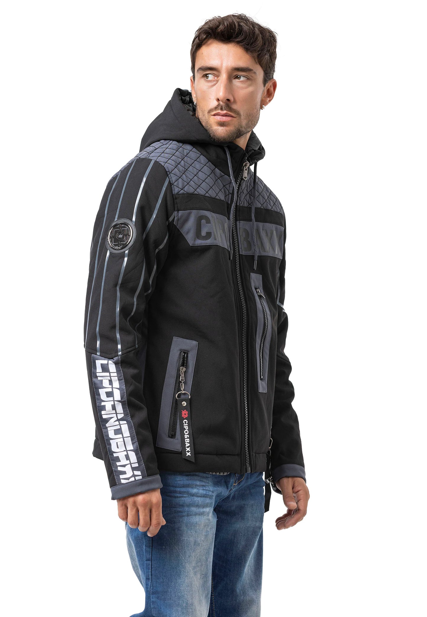 Cipo & Baxx GALIO Herren Jacke black CJ275