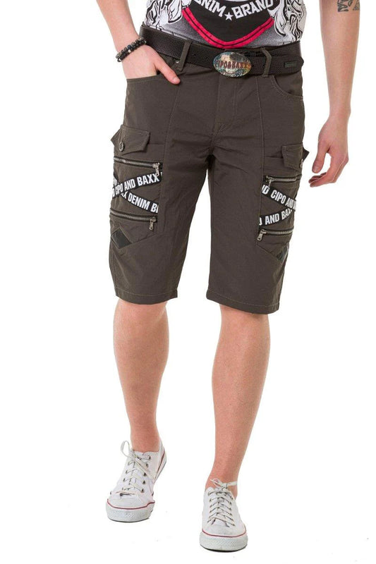 Cipo &amp; Baxx FREMONT Men's Short Jeans Denim CK256