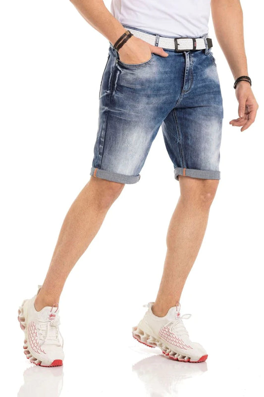 Cipo & Baxx ORBIT Herren Kurze Jeans Denim CK266 - Persvision